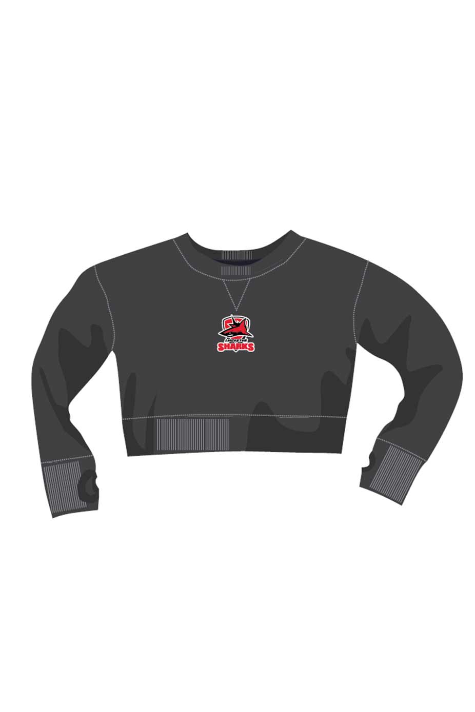 Leicester Sharks SC Adult Unisex Crop Top image 0