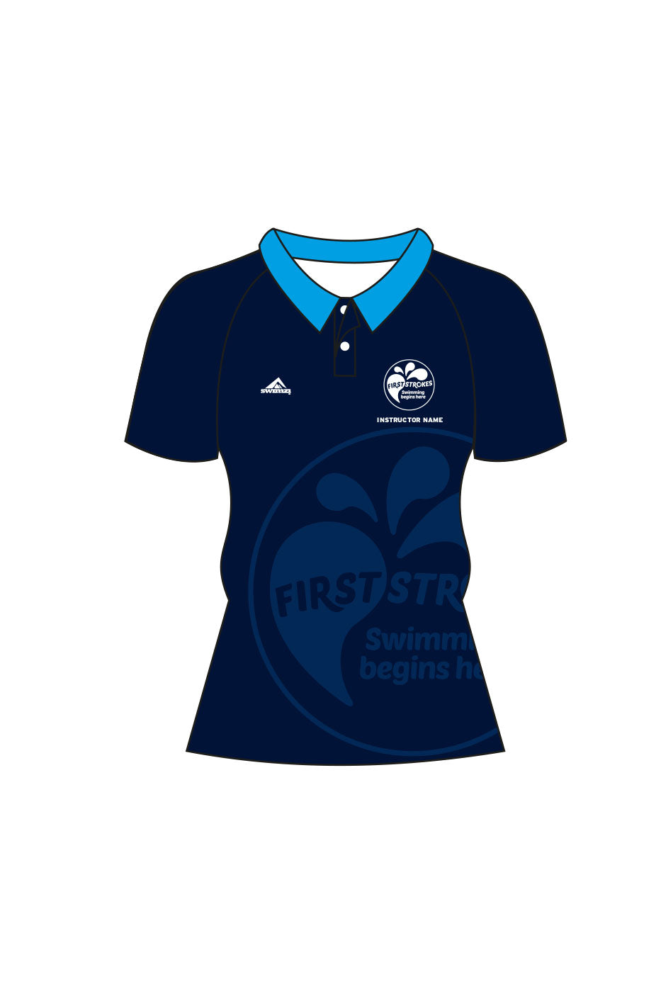First Strokes Adult Female Staff Shirt - Polo Neck image 0