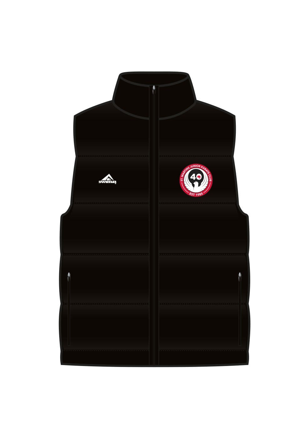 St Martins Karate Club Adult Unisex Reversible Gilet image 2