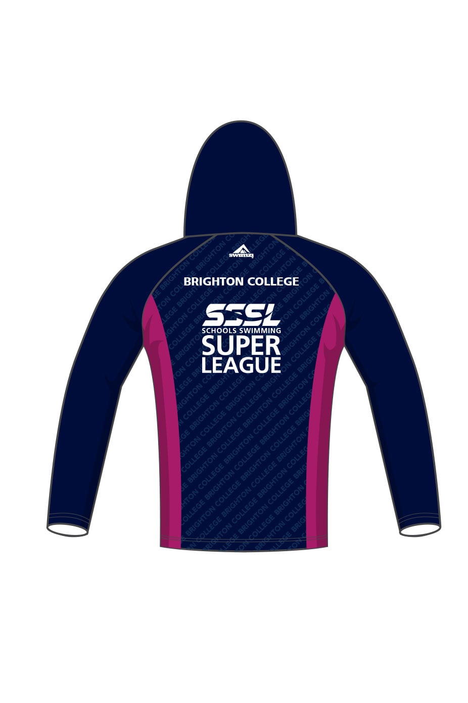 Schools Swimming Super League Adult Unisex Brighton College Zipped Performance Hoodie image 1