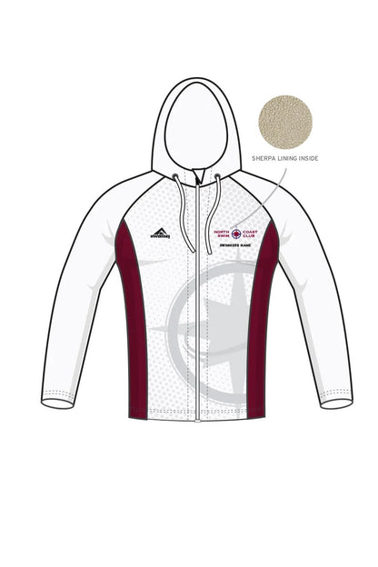 North Coast Swim Club Kids Unisex Zipped Winter Performance Hoodie image 0