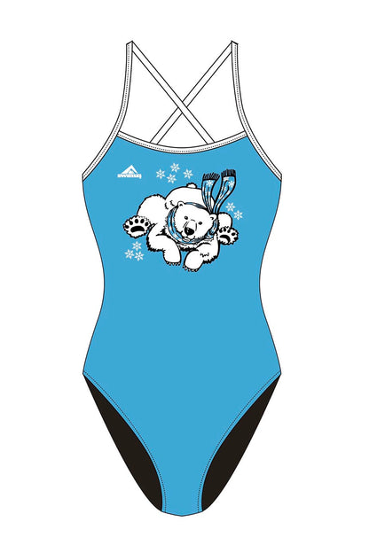 Polar Bear Challenge Adult Female Polar Bear Tie Back Swimsuit image 0