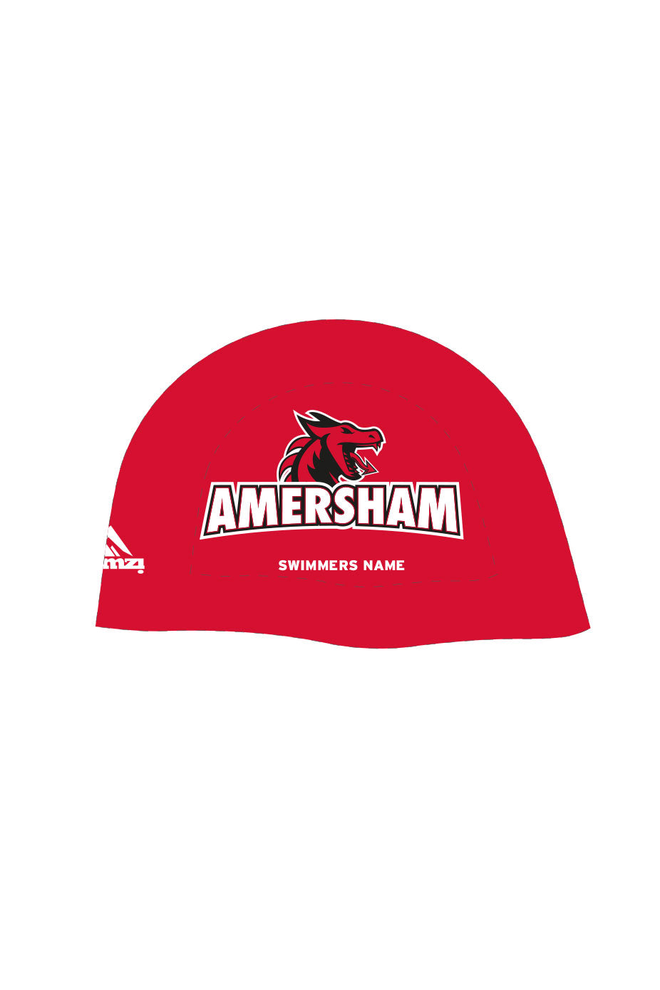 Unisex Racing Dome Swim Cap  - Silicone - Red image 0