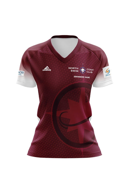 North Coast Swim Club Kids Female Club Shirt - V-Neck image 0