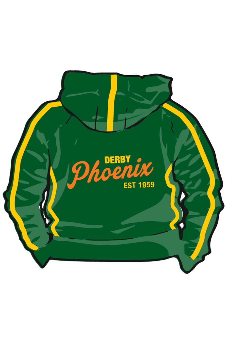 Derby Phoenix SC Adult Unisex Sweat Zipped Hoodie image 1