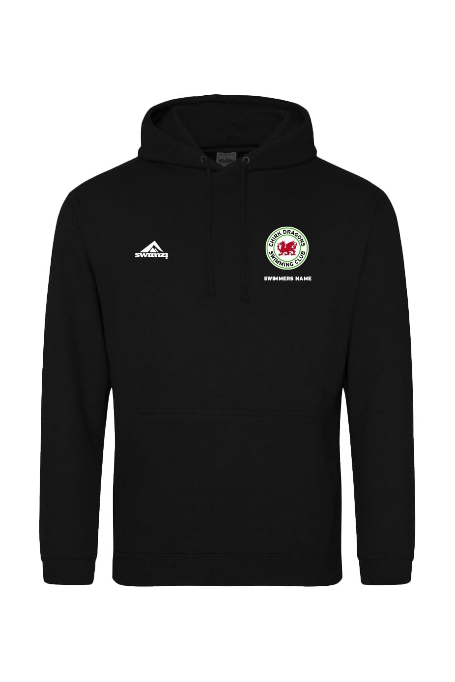 Chirk SC Adult Unisex Cotton Pullover Hoodie - Black image 0
