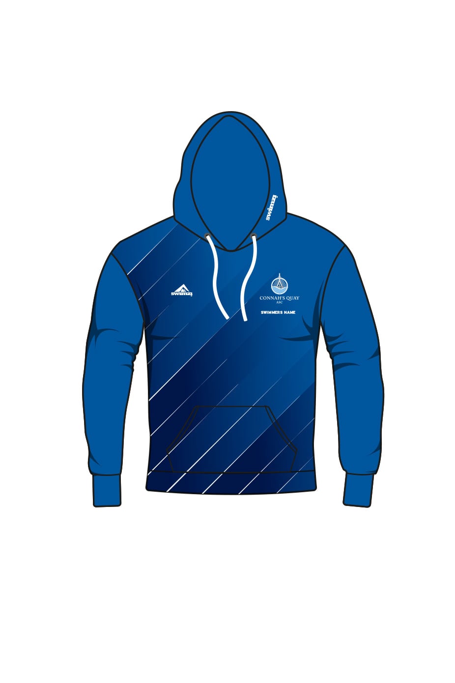 Connahs Quay Swimming Club Adult Unisex Pullover Performance Hoodie image 0
