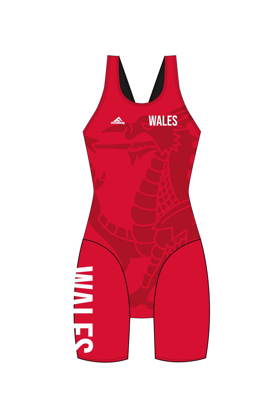 RLSS Wales Lifesaving Team Kids Female Knee Suit image 0