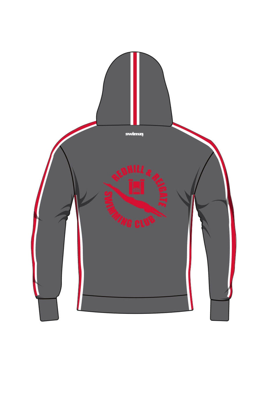 Redhill & Reigate SC Adult Unisex Sweat Zipped Hoodie image 1