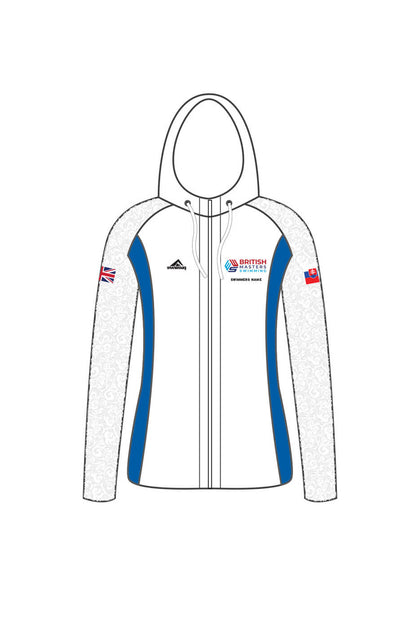 British Masters Swimming Adult Female Zipped Performance Hoodie - White image 0