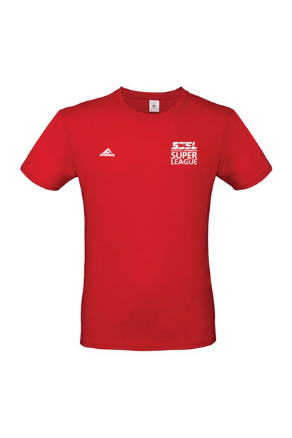 Schools Swimming Super League Adult Unisex SSSL Cotton Shirt - Crew Neck - Red image 0
