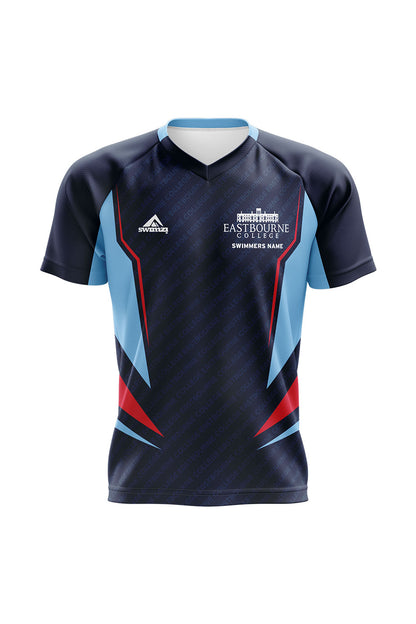 Schools Swimming Super League Kids Unisex Eastbourne College Club Shirt - V-Neck image 0