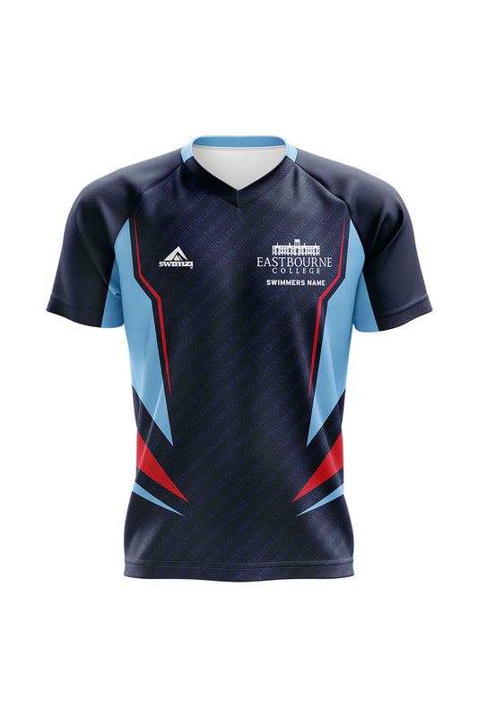 Schools Swimming Super League Kids Unisex Eastbourne College Club Shirt - V-Neck image 0