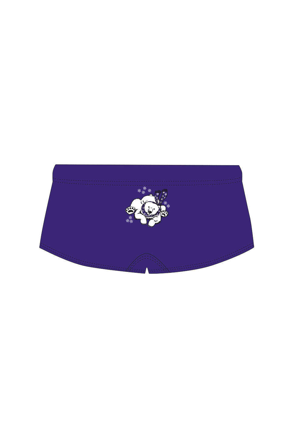 Polar Bear Challenge Adult Male Polar Bear 15cm Trunks - Purple image 1