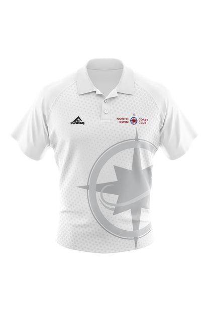 North Coast Swim Club Adult Unisex Supporters Shirt - Polo Neck - White image 0