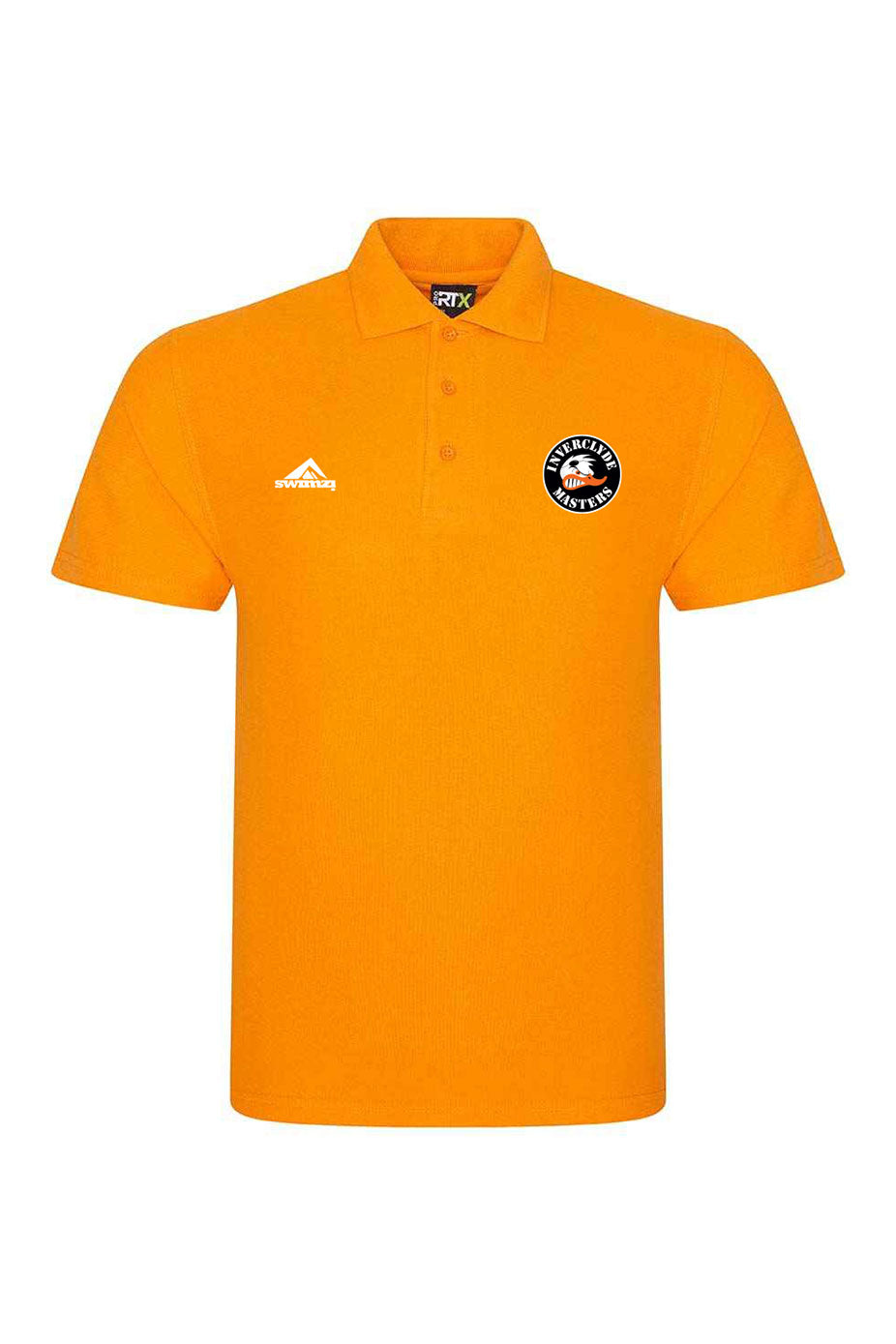 Inverclyde Masters SC Adult Unisex Cotton Polo Shirt - Orange image 0