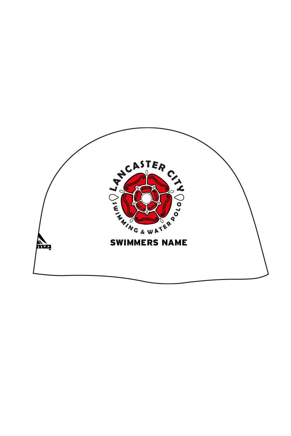 Lancaster City Swimming and Waterpolo Club Adult Silicone Bullet Cap image 1
