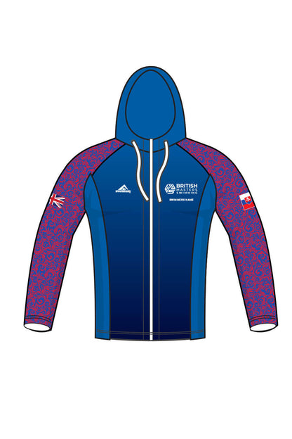 British Masters Swimming Adult Unisex Zipped Performance Hoodie - Navy image 0