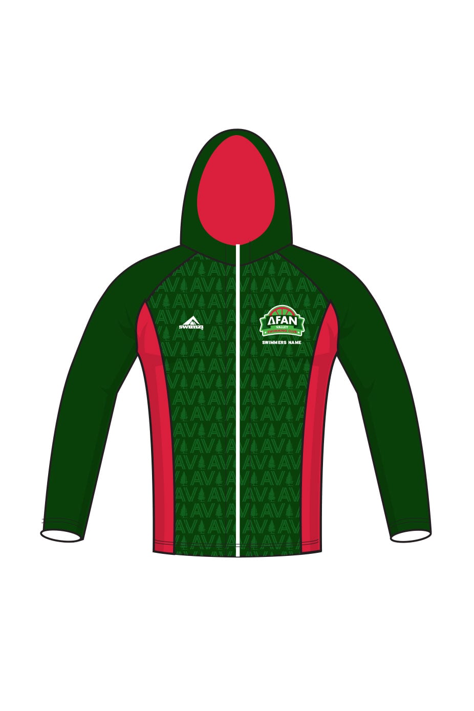 Afan Valley SC Adult Unisex Zipped Performance Hoodie image 0
