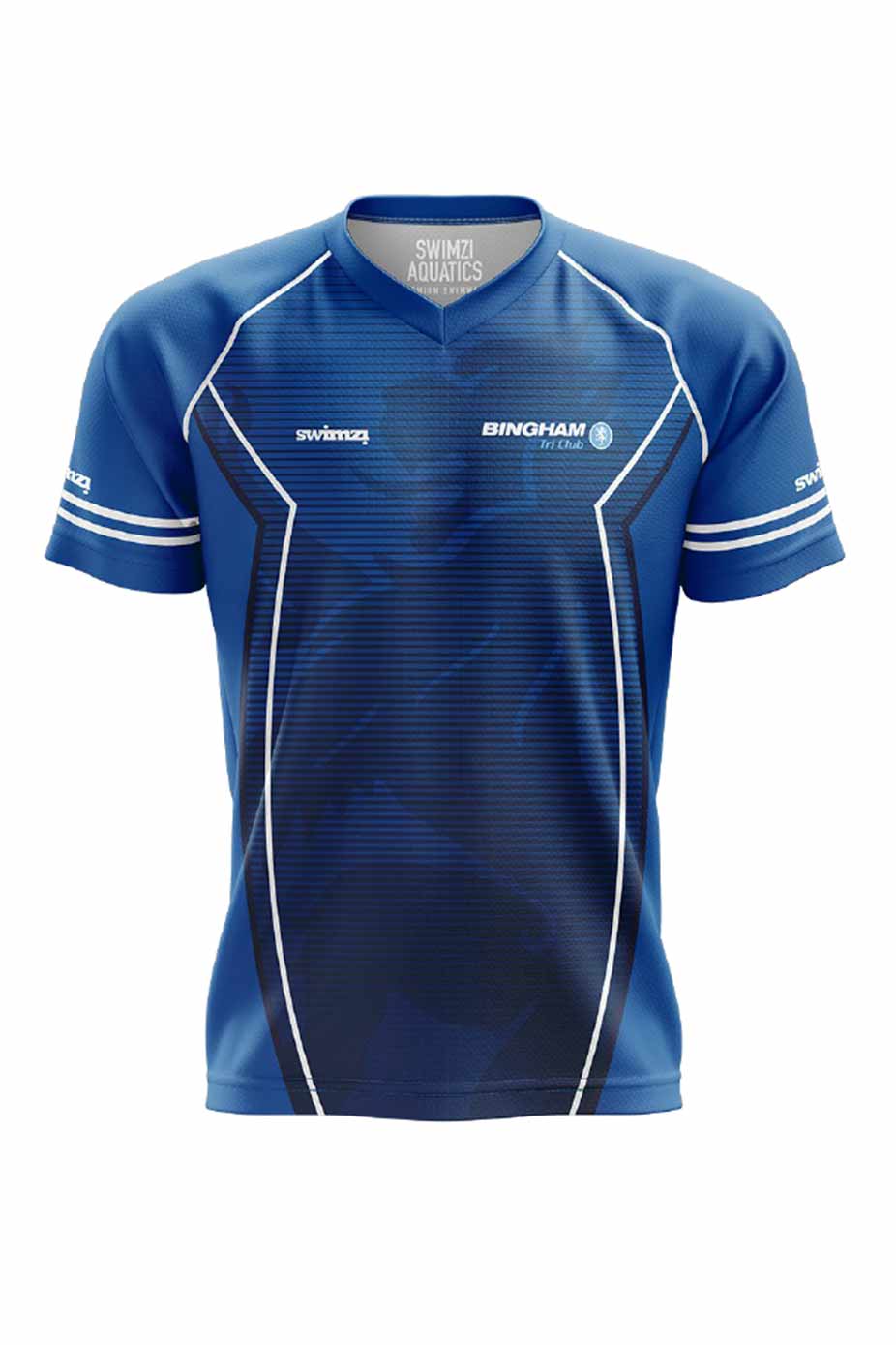 Bingham Tri Club Adult Unisex Polyester Club Shirt - V-Neck image 0