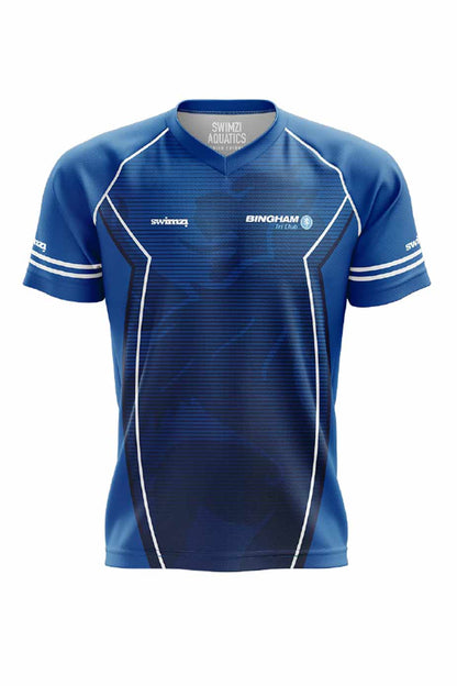 Bingham Tri Club Adult Unisex Polyester Club Shirt - V-Neck image 0
