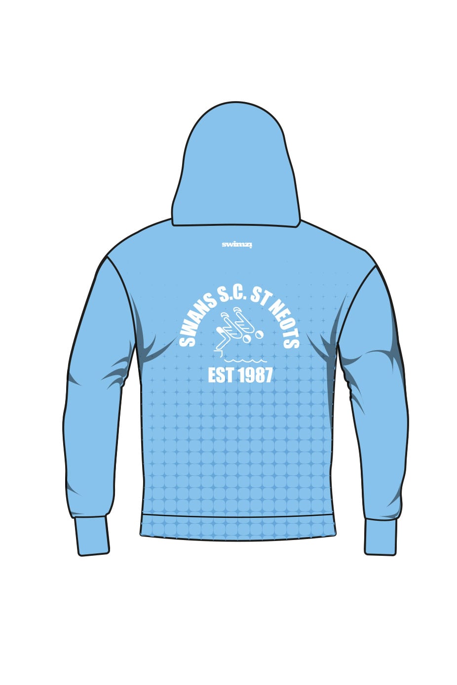 St Neots Swan SC Adult Unisex Pullover Performance Hoodie image 1