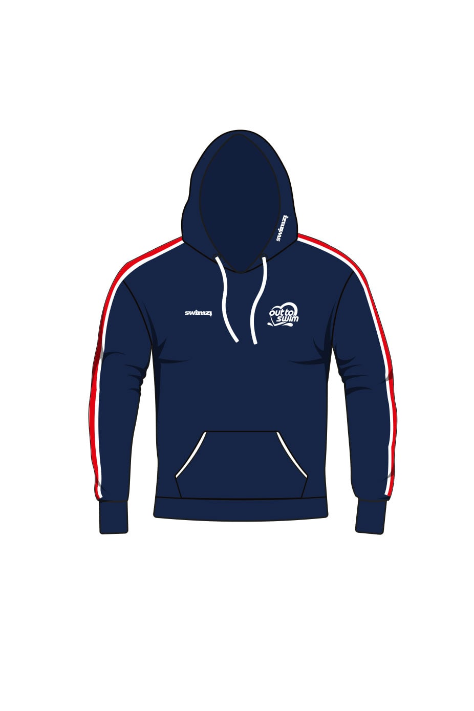 Out to Swim Adult Unisex Sweat Pullover Hoodie image 0