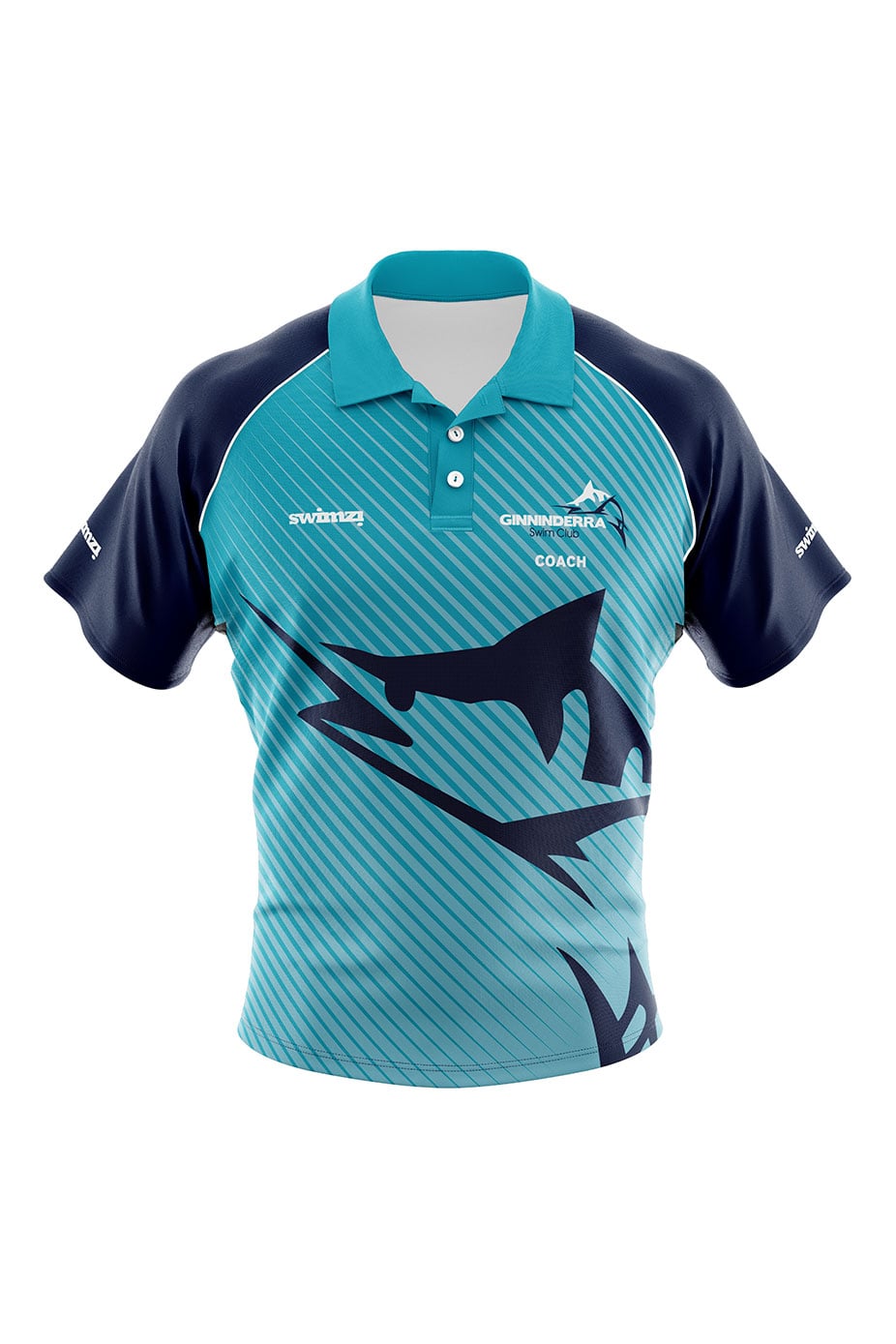 Ginninderra Swim Club Adult Unisex Polyester National Rep Shirt - Polo Neck - Coach image 0