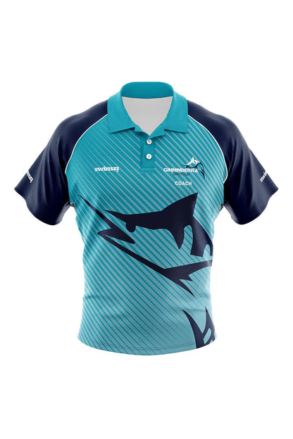 Ginninderra Swim Club Adult Unisex Polyester National Rep Shirt - Polo Neck - Coach image 0