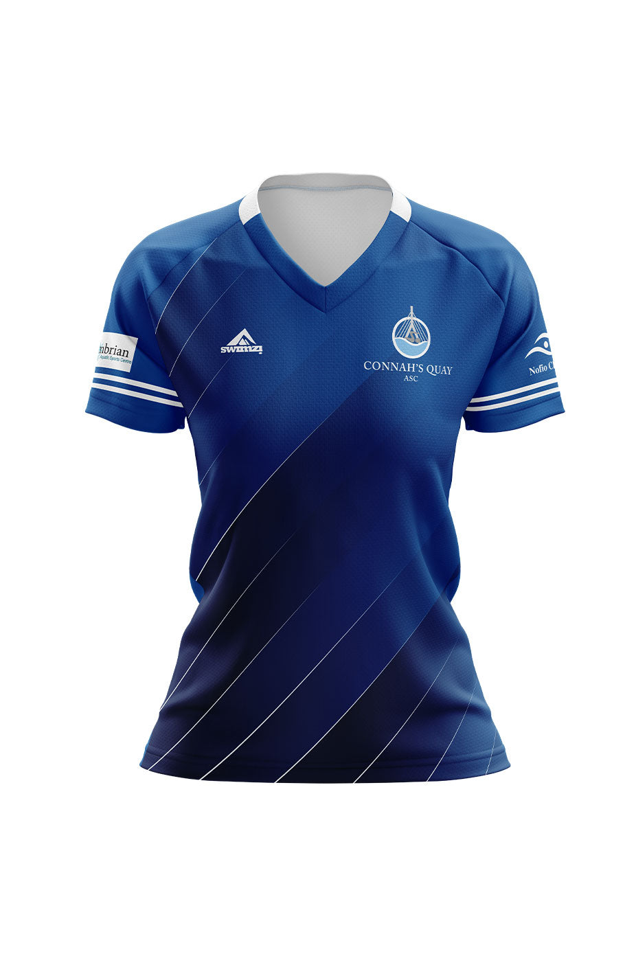 Connahs Quay Swimming Club Adult Female Club Shirt - V-Neck image 0