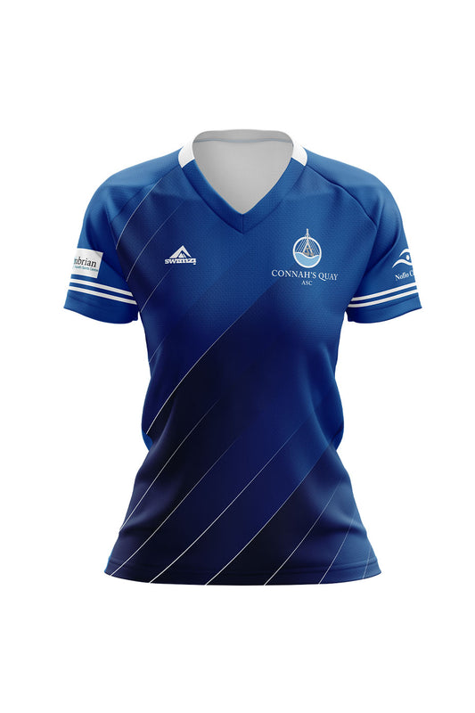 Connahs Quay Swimming Club Adult Female Club Shirt - V-Neck image 0