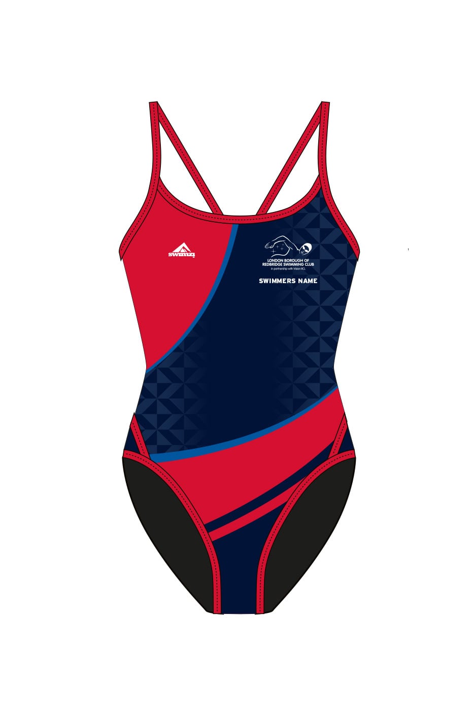 London Borough of Redbridge SC Adult Female Thinstrap Swimsuit image 0