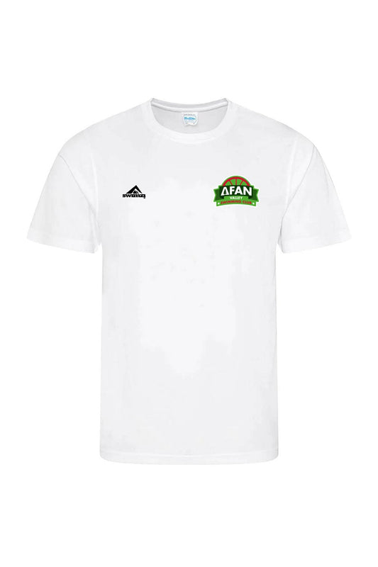 Afan Valley SC Adult Unisex Polyester Timekeeper Shirt White- Crew Neck image 0