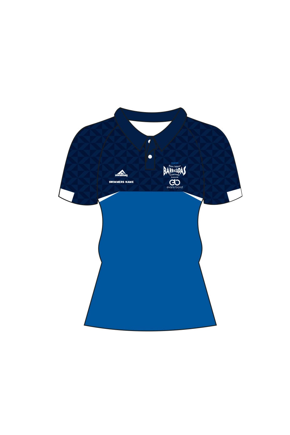 Beau Sejour Barracudas Adult Female Club Shirt - Polo Neck image 0