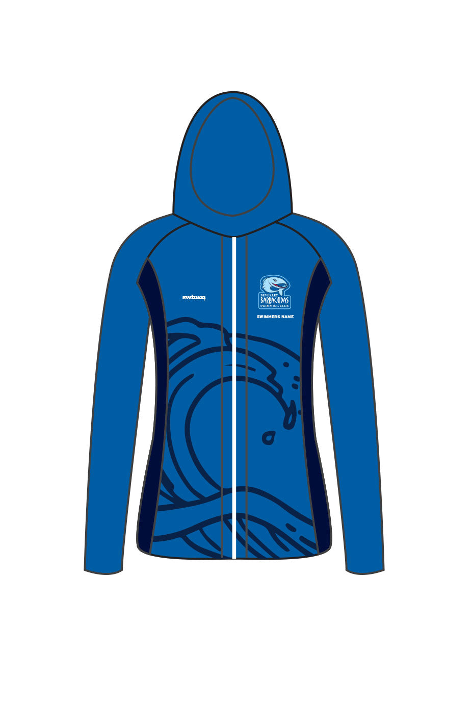 Beverley Barracudas SC Adult [Recommended Item] Female Zipped Performance Hoodie image 0