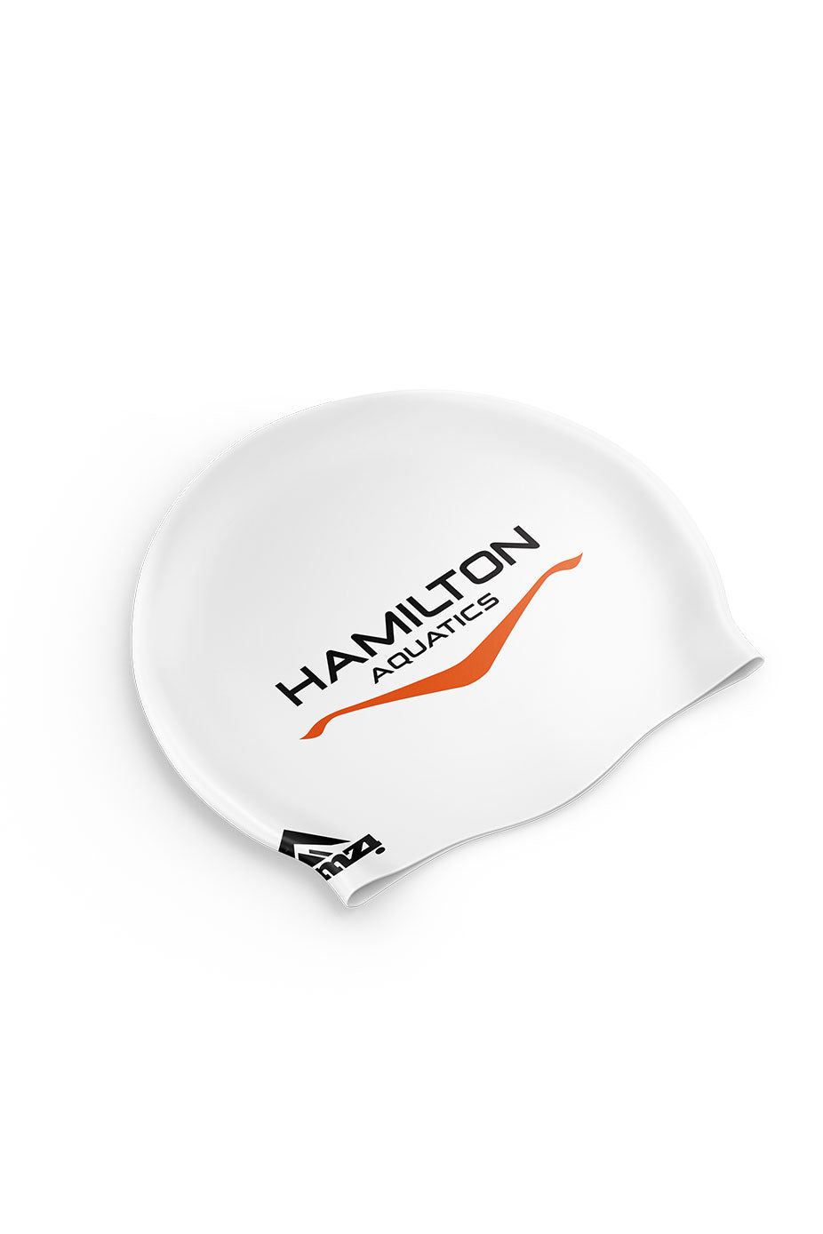 Unisex Hamilton Aquatics Club Swim Cap - Silicone Suede - White image 0