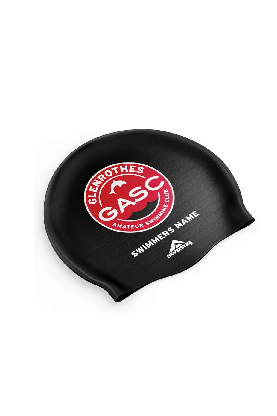 Unisex Club Swim Cap - Silicone Suede - Black image 0