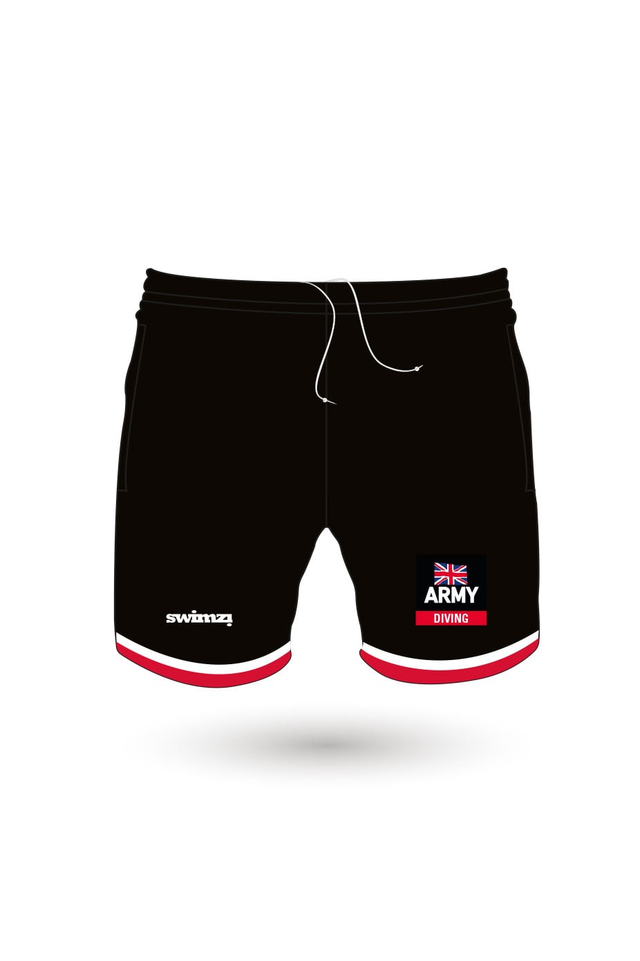 Army Swimming & Triathlon Adult Unisex Diving Sport Shorts image 0