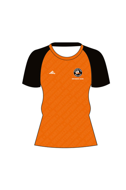 Inverclyde Masters SC Adult Female Club Shirt - Crew Neck - Orange image 0