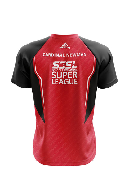 Schools Swimming Super League Adult Unisex Cardinal Newman Club Shirt - V-Neck image 1