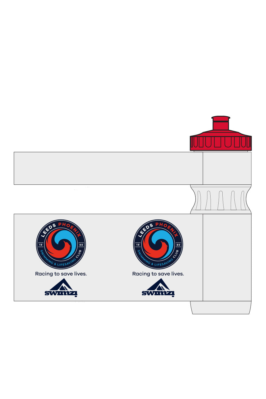 Unisex 800ml Sports Bottle - Clear image 0