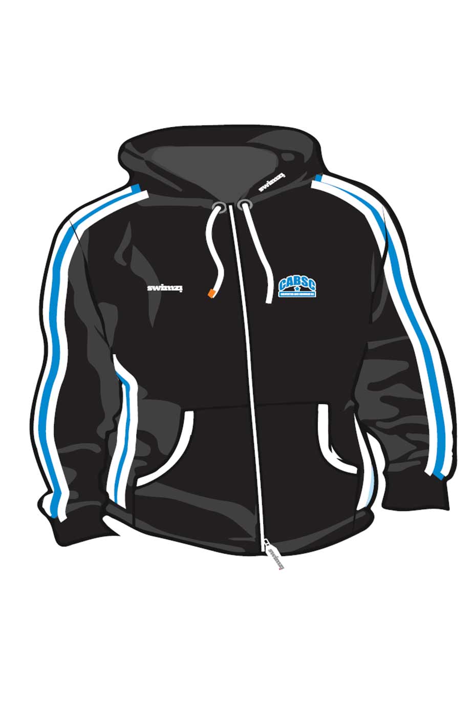 Calverton & Bingham SC Adult Unisex Sweat Zipped Hoodie image 0