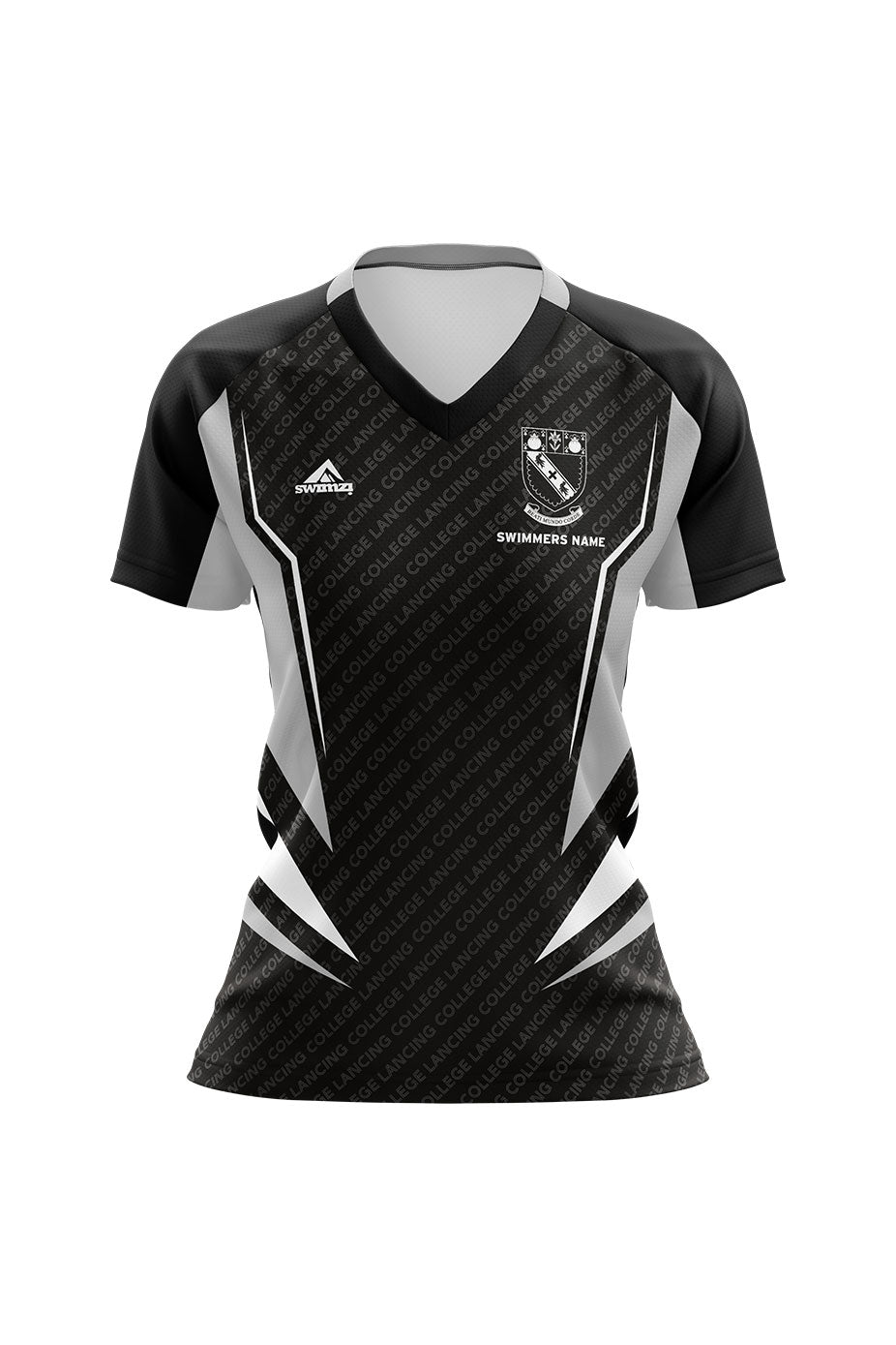 Schools Swimming Super League Adult Female Lancing College Club Shirt - V-Neck image 0