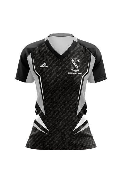 Schools Swimming Super League Adult Female Lancing College Club Shirt - V-Neck image 0
