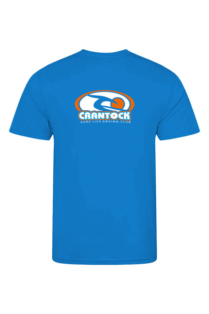 Crantock SLSC Adult Unisex Cool Tee - Crew Neck - Club Logo image 1