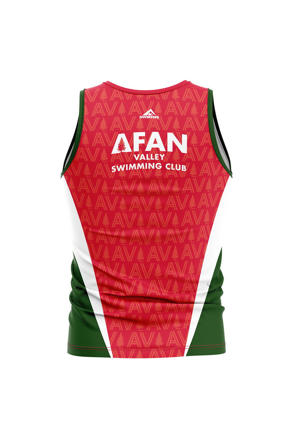 Afan Valley SC Adult Unisex Running Vest - Red image 1