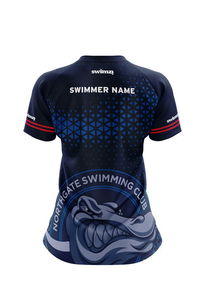 Northgate Swimming Club Adult Female Club Shirt - V-Neck image 1