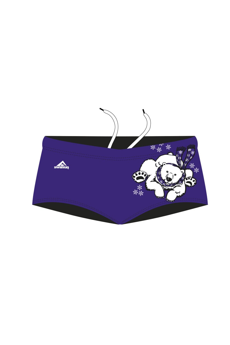Polar Bear Challenge Adult Male Polar Bear 15cm Trunks - Purple image 0