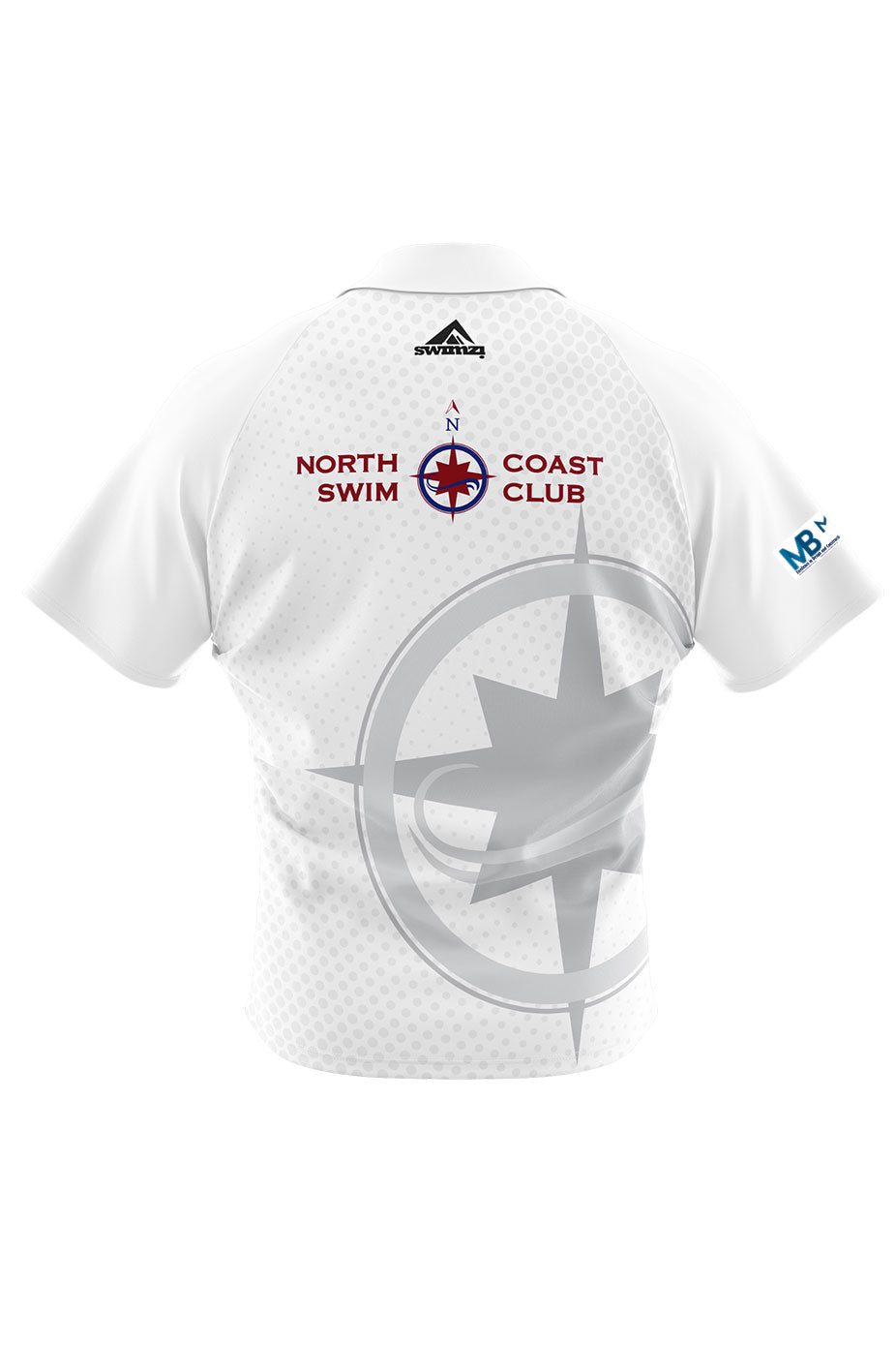 North Coast Swim Club Adult Unisex Supporters Shirt - Polo Neck - White image 1