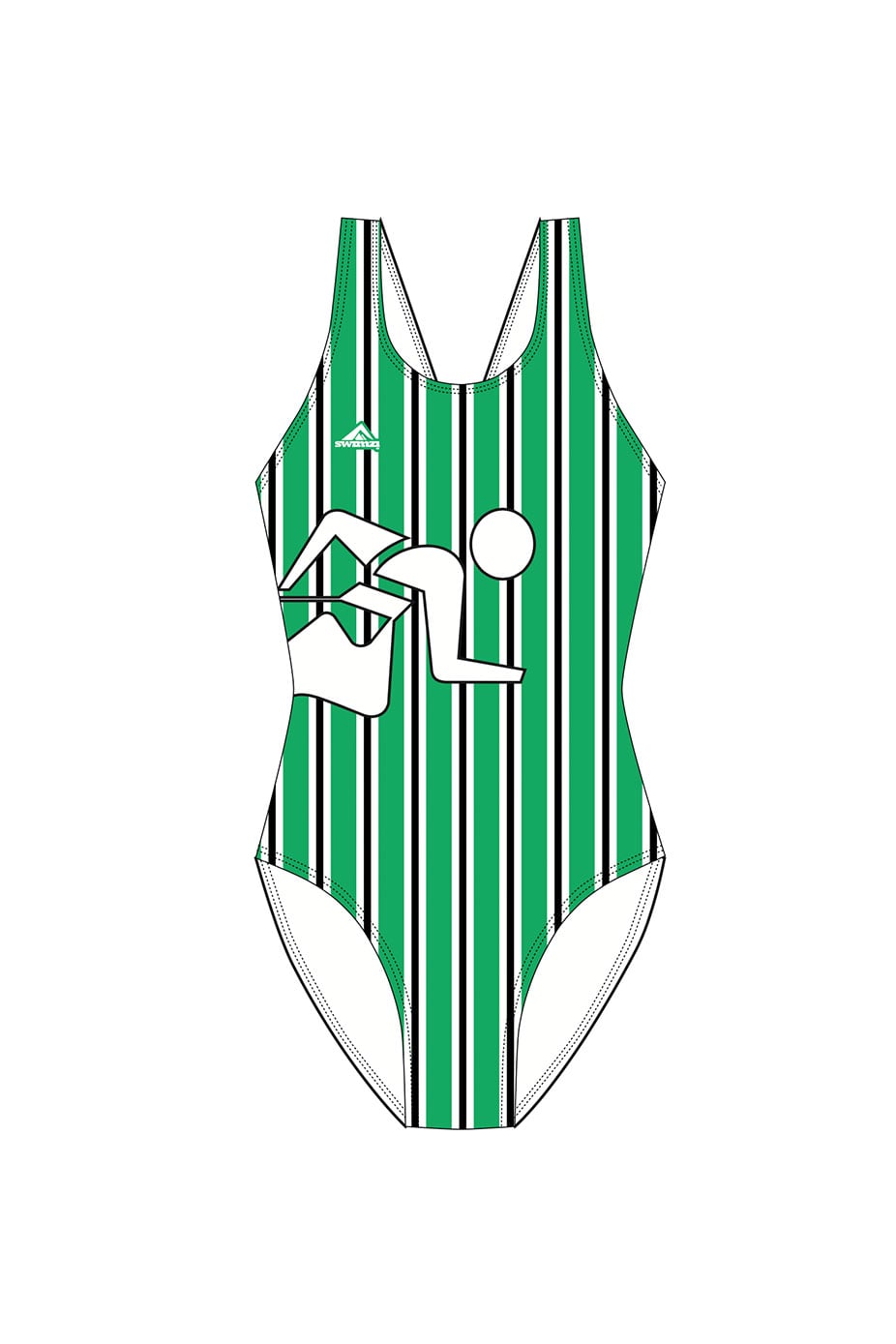 Portreath Surf Lifesaving Club Kids Female Broadstrap Swimsuit image 0